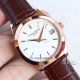 Replica Patek Philippe Calatrava Rose Gold Review - Brown Leather Strap Watch (8)_th.jpg